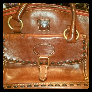 Dooney Bourke Italian Florentine Leather Front Poc